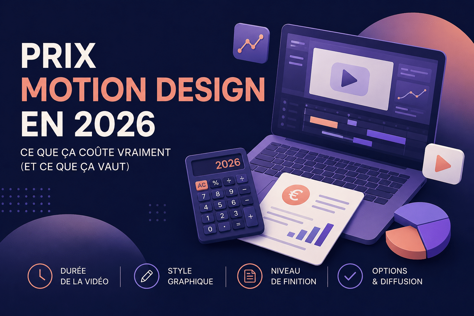 option et prix de vidéo en motion design
